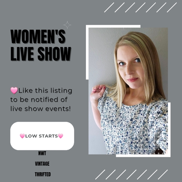 Other - WOMENS POSH SHOW UNLISTED INVENTORY LOW STARTS ❤️NWT VINTAGE THRIFTED ETC